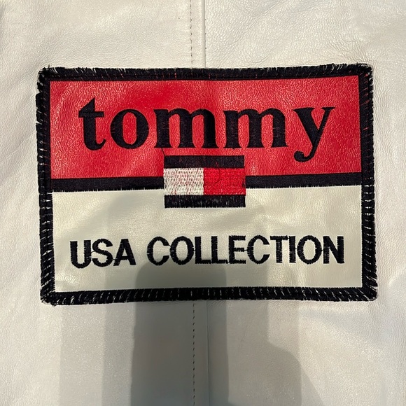 Tommy Hilfiger White Leather Jacket - Picture 5 of 11